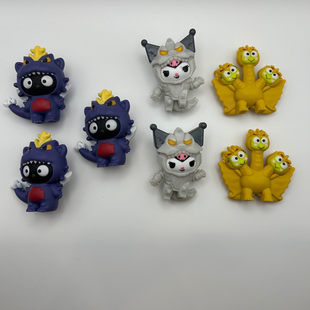 McDonald's 2026 Hello Kitty Godzilla Happy Meal Toy #2, 5, 8 "Set Of 7"